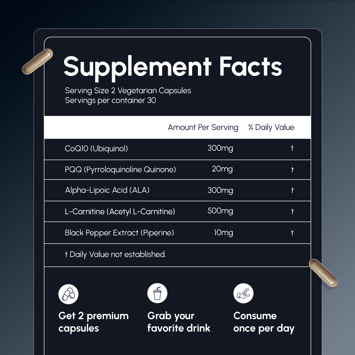 Sperm Health Fertility Capsules | 300mg CoQ10 + High Potency Amplifiers