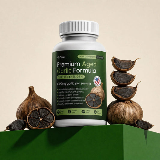 Premium Aged Black Garlic – 1,000mg of Pure Circulation Support in Every Serving